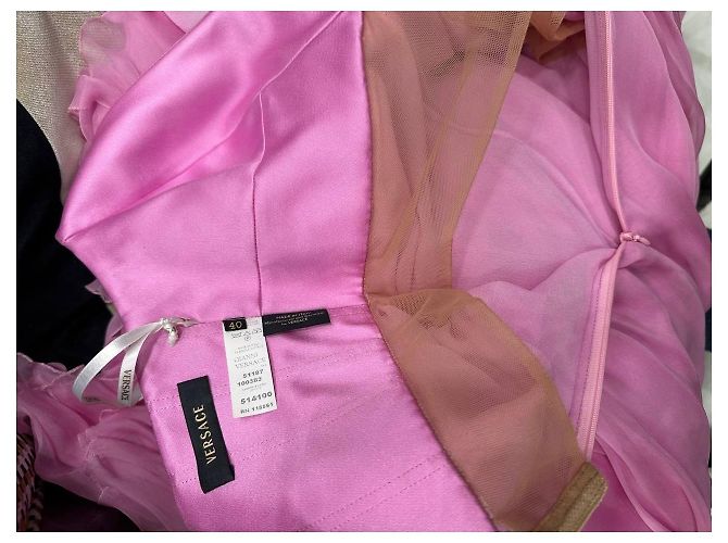 Gianni Versace Pink Runway Abendkleid IT 40 gebraucht - Ansicht 7
