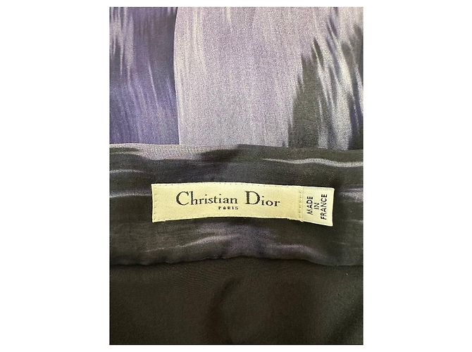 Autre Marque Falda a capas de gasa de seda Christian Dior 2005 Sz.38 de segunda mano - vista 4