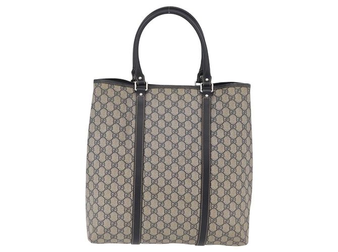 Gucci Open Tote GG Canvas and Leather Medium - vista 2