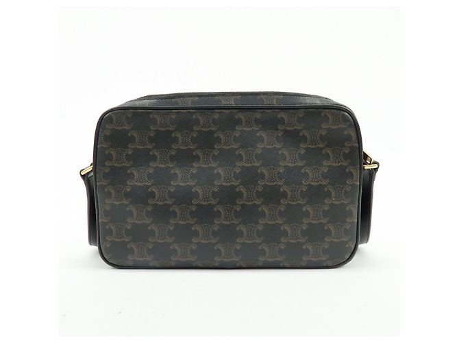 Céline Celine Logo Messenger Triomphe Coated Canvas Medium - vista 2
