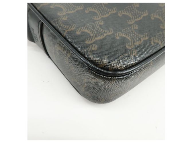Céline Celine Logo Messenger Triomphe Coated Canvas Medium - vista 7
