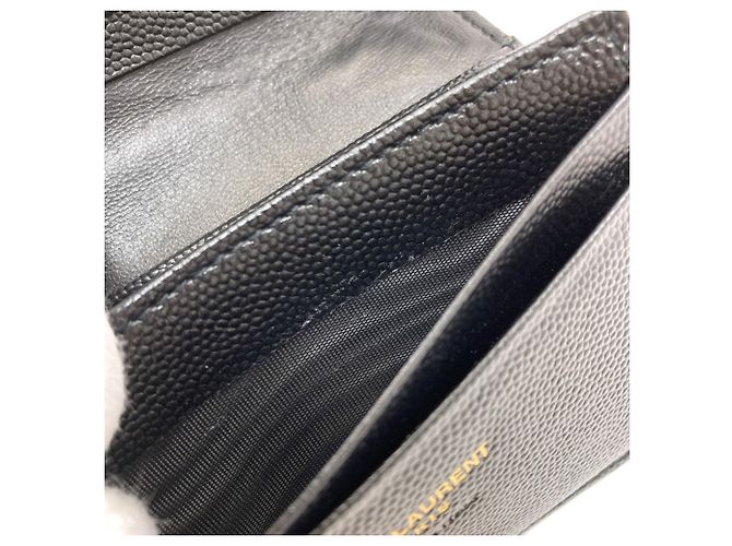 Autre Marque Saint Laurent Cassandra Bi-fold Ledergeldbörse - Ansicht 10
