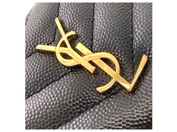 Autre Marque Saint Laurent Cassandra Bi-fold Ledergeldbörse - Ansicht 11