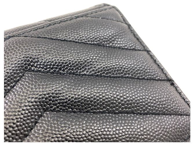 Autre Marque Saint Laurent Cassandra Bi-fold Ledergeldbörse - Ansicht 12