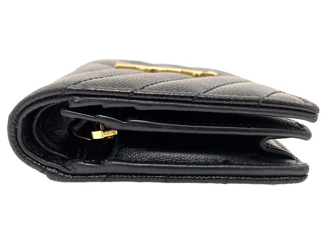 Autre Marque Saint Laurent Cassandra Bi-fold Ledergeldbörse - Ansicht 3