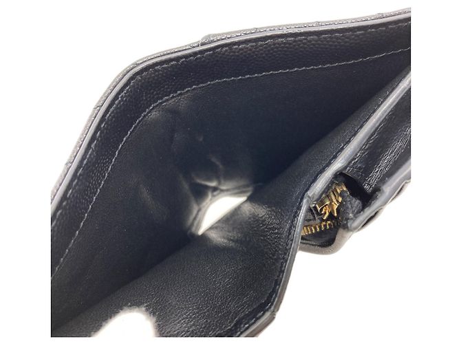 Autre Marque Saint Laurent Cassandra Bi-fold Ledergeldbörse - Ansicht 6
