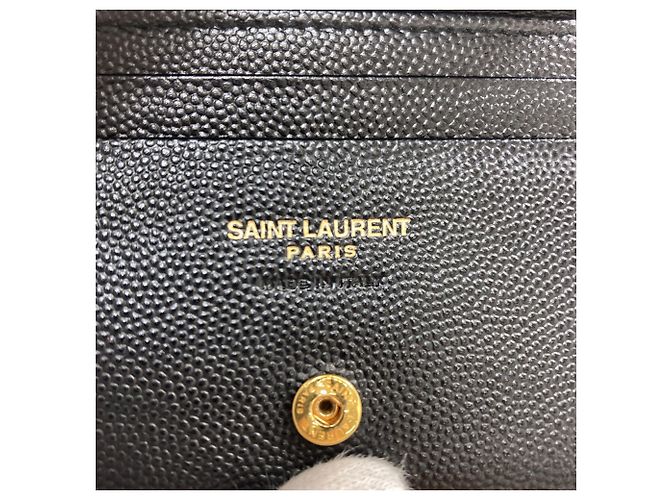 Autre Marque Saint Laurent Cassandra Bi-fold Ledergeldbörse - Ansicht 7