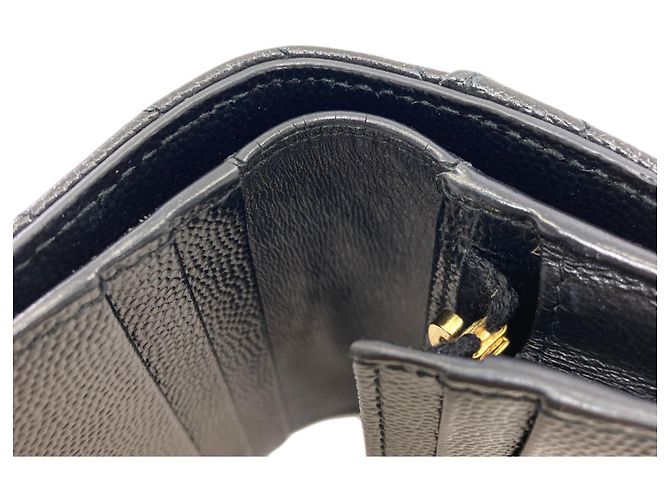 Autre Marque Saint Laurent Cassandra Bi-fold Ledergeldbörse - Ansicht 9