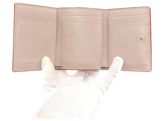 Cartera Trifold Loewe Gris Claro - vista 4
