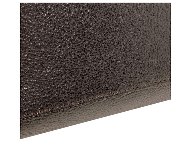 Borsa Tote Loewe Heritage in pelle di vitello marrone - vista 11