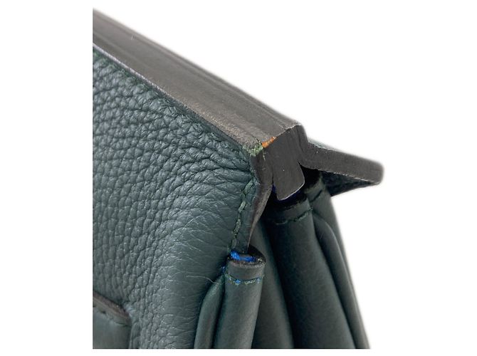 Hermès Borsa Hermes Birkin 40 Officer Vert Cypres - vista 15