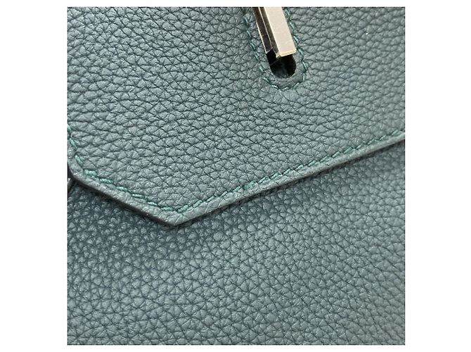 Hermès Borsa Hermes Birkin 40 Officer Vert Cypres - vista 17