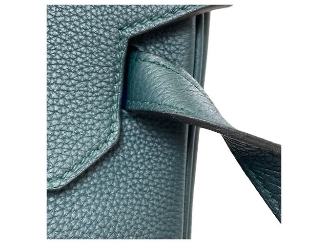 Hermès Borsa Hermes Birkin 40 Officer Vert Cypres - vista 18