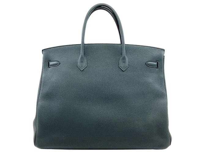 Hermès Borsa Hermes Birkin 40 Officer Vert Cypres - vista 2