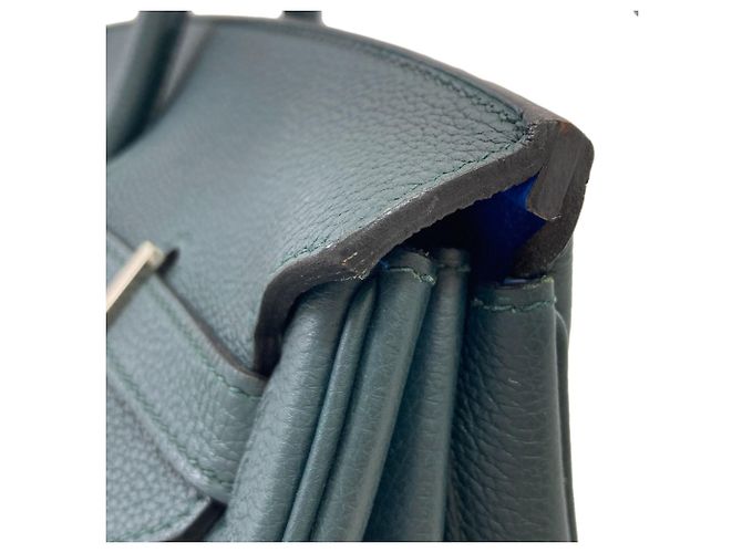 Hermès Borsa Hermes Birkin 40 Officer Vert Cypres - vista 21