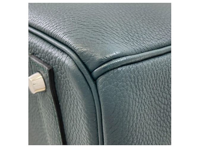 Hermès Borsa Hermes Birkin 40 Officer Vert Cypres - vista 26