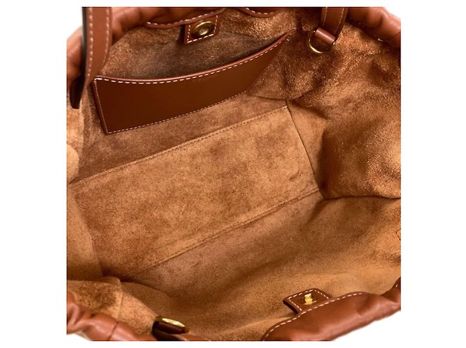 Céline Celine Small Cabas Drawstring Cuir 2-Way Handtasche - Ansicht 5