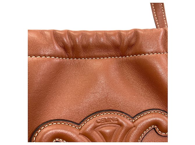 Céline Celine Small Cabas Drawstring Cuir 2-Way Handtasche - Ansicht 9