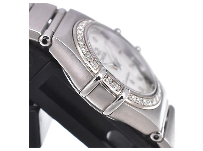 Omega Constellation Quartz Stainless Steel mit Diamantlünette und Diamantindizes 22 - Ansicht 5
