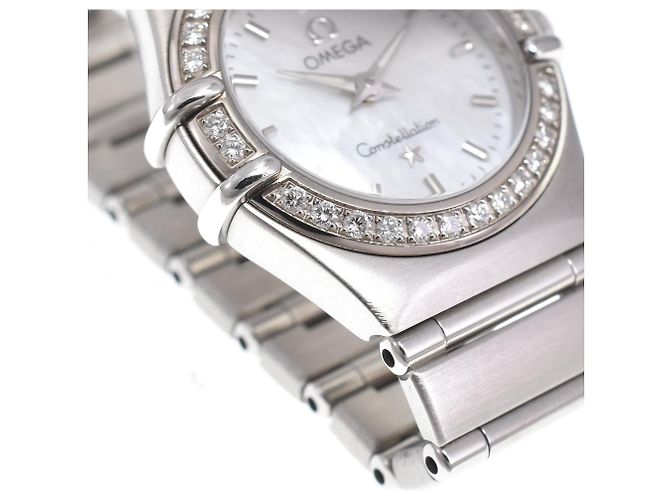 Omega Constellation Quartz Stainless Steel mit Diamantlünette und Diamantindizes 22 - Ansicht 7