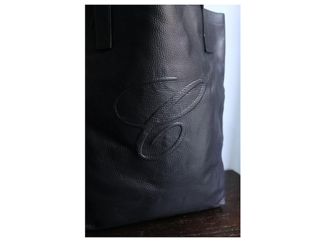 Chopard Borsa a Mano in Pelle Grana Blu Navy - vista 2