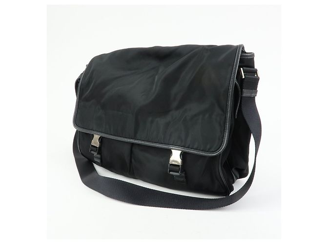 Borsa Messenger Prada Buckle Tessuto Medium - vista 3
