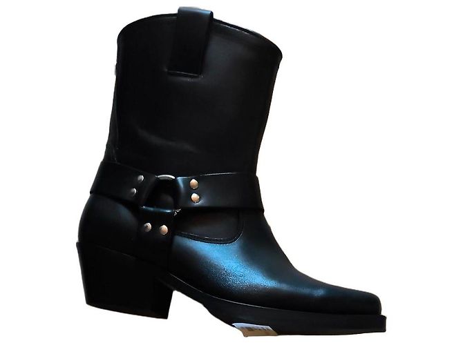 Stivaletti in pelle nera Steve Madden - vista 2