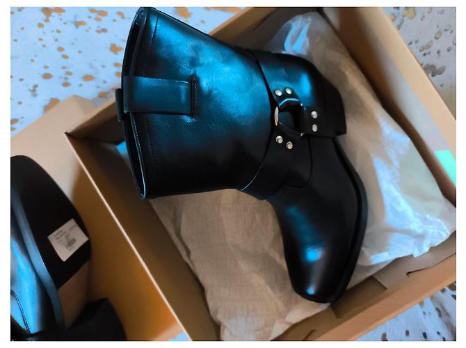Stivaletti in pelle nera Steve Madden - vista 6