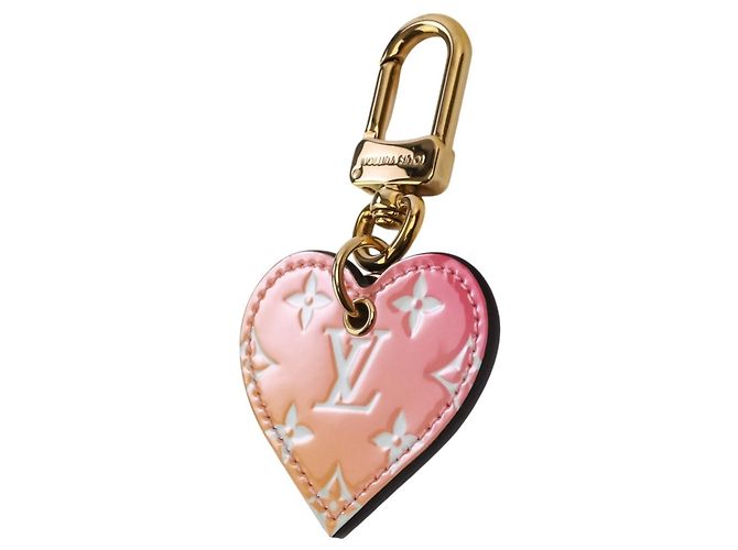 Louis Vuitton Monogram Vernis Portefeuille Cool Love Lock Heart Keychain - vista 2