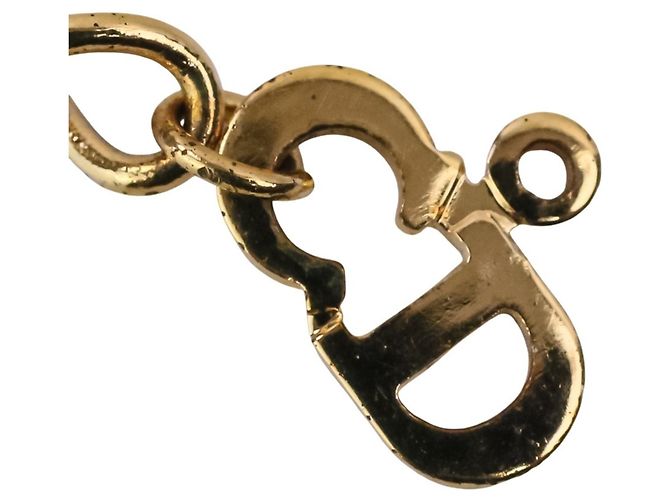 Collana a catena con logo vintage Christian Dior - vista 10