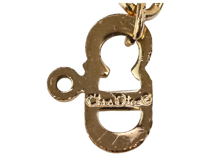 Collana a catena con logo vintage Christian Dior - vista 11