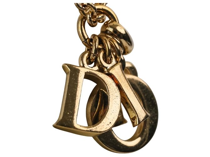 Collana a catena con logo vintage Christian Dior - vista 2