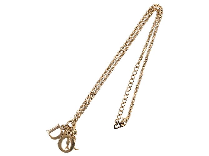 Collana a catena con logo vintage Christian Dior - vista 4