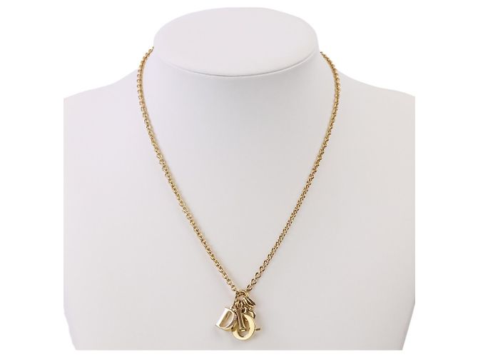Collana a catena con logo vintage Christian Dior - vista 5