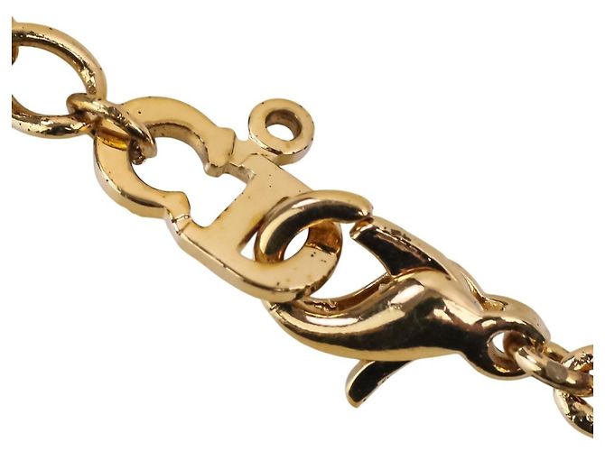 Collana a catena con logo vintage Christian Dior - vista 9