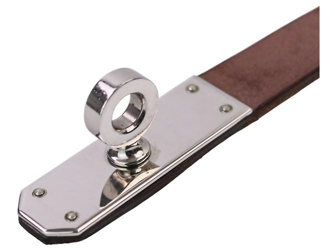 Hermès Bracciale Choker in pelle Hermes Kelly Double Tour - vista 10