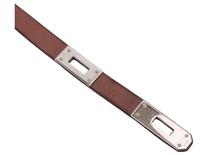 Hermès Bracciale Choker in pelle Hermes Kelly Double Tour - vista 11