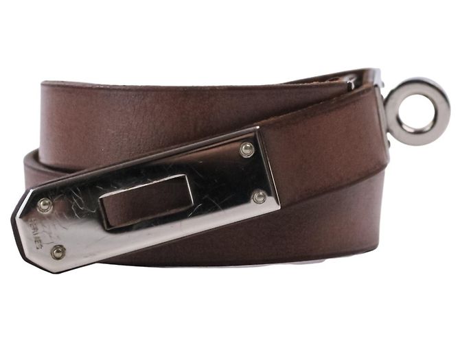 Hermès Bracciale Choker in pelle Hermes Kelly Double Tour - vista 6
