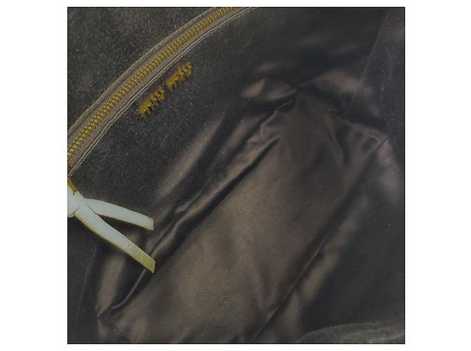Borsa Miu Miu MIU Spirit Madras Leather Amber Pattern - vista 8