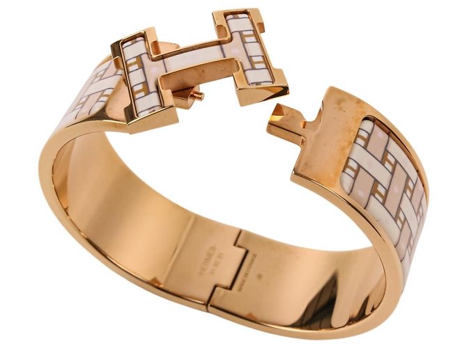 Hermès Hermes Clic Clac H GM SON DU Print Armreif - Ansicht 8