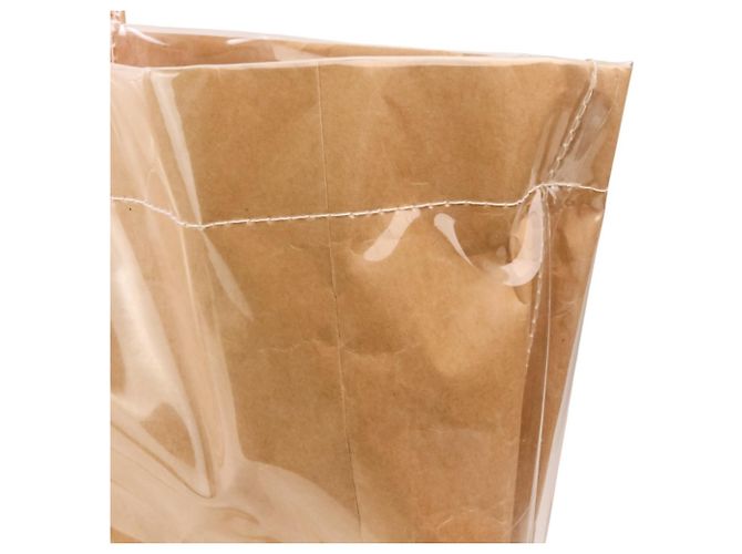 Borsa Tote GUCCI x COMME des GARÇONS in vinile beige - vista 9