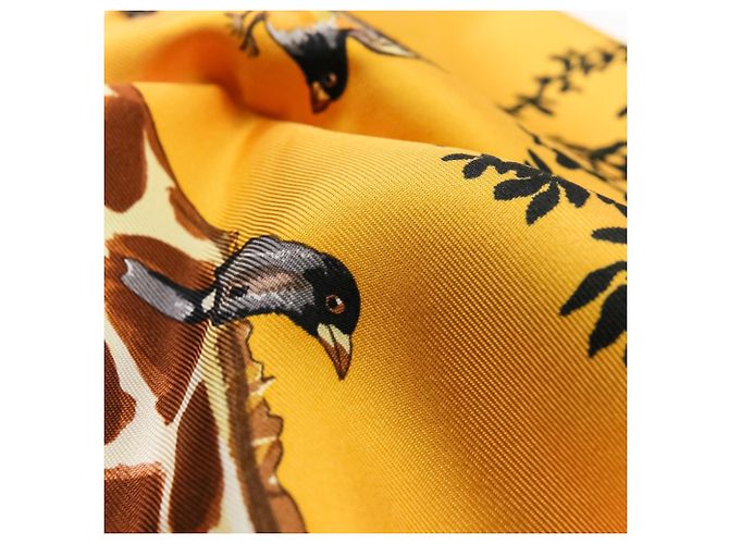 Hermès Hermes Carre 90 Les Girafes Großes Seidentuch - Ansicht 10