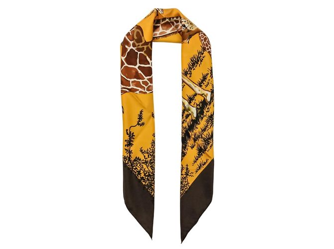 Hermès Hermes Carre 90 Les Girafes Großes Seidentuch - Ansicht 12