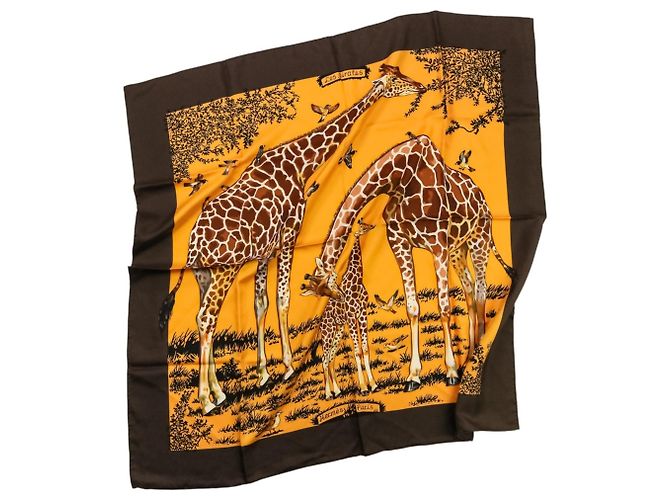 Hermès Hermes Carre 90 Les Girafes Großes Seidentuch - Ansicht 2