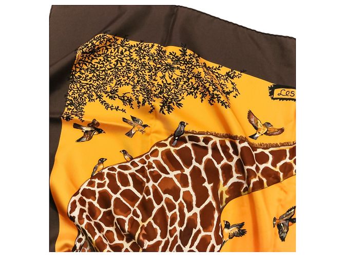 Hermès Hermes Carre 90 Les Girafes Großes Seidentuch - Ansicht 3