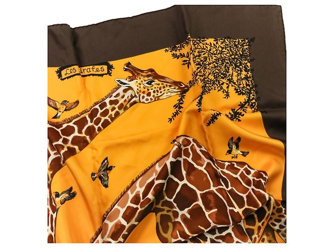 Hermès Hermes Carre 90 Les Girafes Großes Seidentuch - Ansicht 4