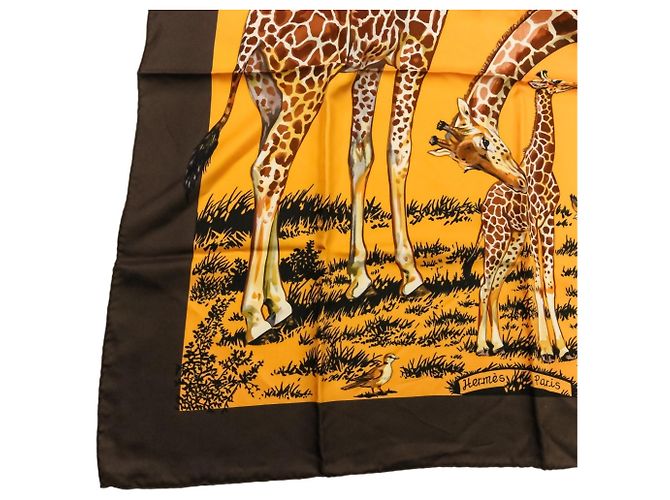 Hermès Hermes Carre 90 Les Girafes Großes Seidentuch - Ansicht 5