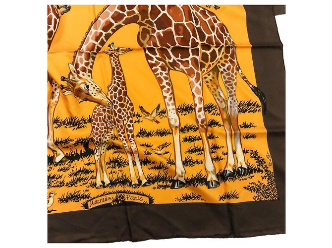 Hermès Hermes Carre 90 Les Girafes Großes Seidentuch - Ansicht 6
