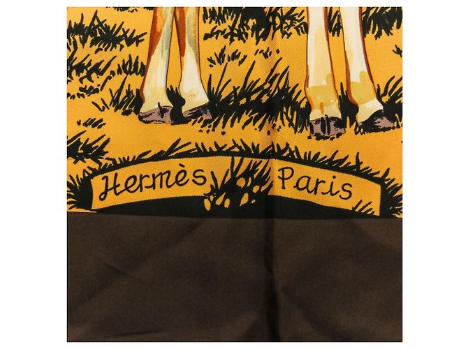 Hermès Hermes Carre 90 Les Girafes Großes Seidentuch - Ansicht 8