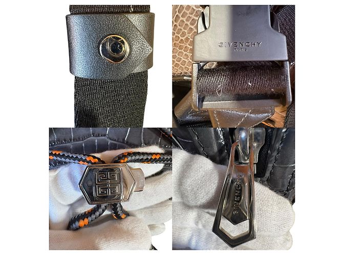Givenchy Bond – Crocodile-Embossed Leather Backpack – Spring/Summer 2020 - vista 3